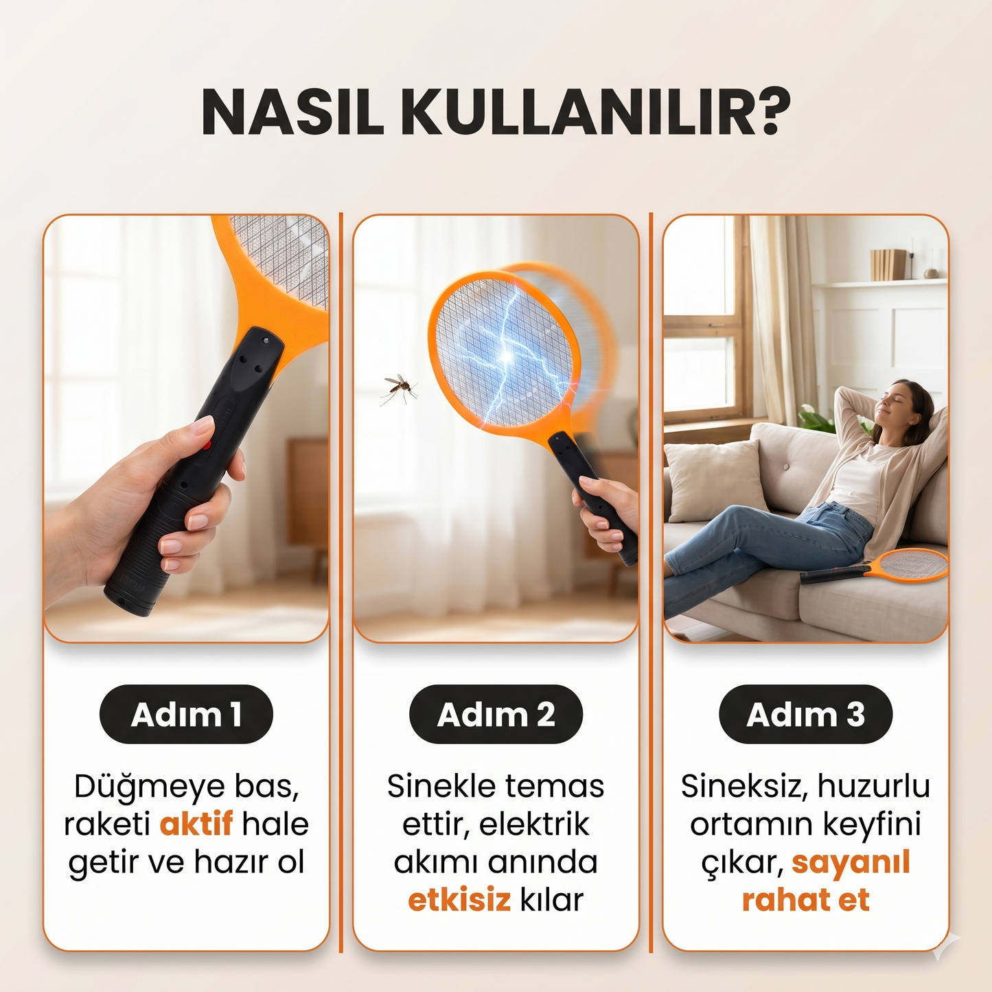 Elektrikli Sinek Raketi – Güçlü Elektrik Akımıyla Anında Öldürür